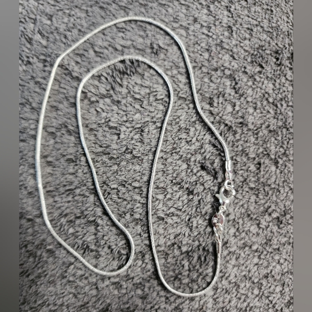 Sterling Silver Snake Chain Necklace - Picture 3 of 5